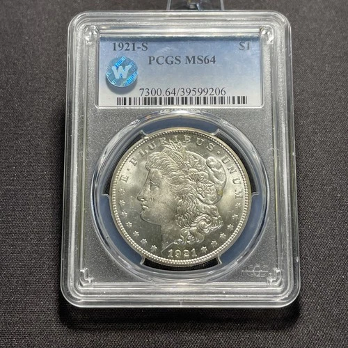 1921 S Morgan Silver Dollar PCGS MS 64 Nice Coin