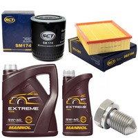 MotoröL Filter Set 5W-40 6 Liter + Schraube FüR Audi A4 Avant 2.4 163 170 PS