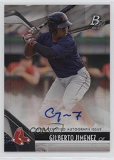 2021 Bowman Platinum Top Prospects Auto Gilberto Jimenez #TOP-1 Auto 0su2