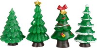 Miniatur WeihnachtsbäUme Winter World Set 4 Stk 10 Cm Bis 20 Cm Deko Weihnachten