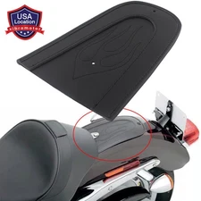 Black Flame Rear Fender Bib Seat Cushion Cover For Harley Sportster XL 883 1200