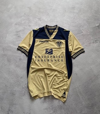Leeds United Shirt UK XL Away Kit Macron Enterprise Insurance 2013/2014