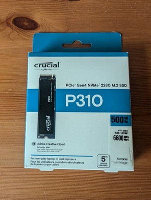 Crucial P3 500GB PCIe Gen4 NVMe M.2 2280 Interne SSD (CT500P3SSD8)