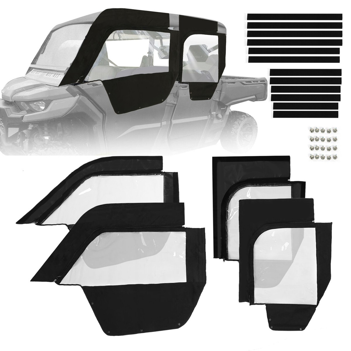 2017-2022 For Can-Am Defender Max HD10 HD8 4-Upper Half Soft Upper