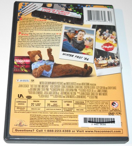 Hot Tub Time Machine DVD 2010 John Cusack Rob Corddry Craig Robinson Used - Picture 2 of 3