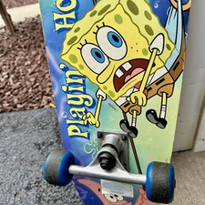 VARIFLEX VINTAGE OLD SCHOOL SPONGEBOB CALIFORNIA SKATEBOARD NICKELODEON 