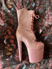 Hella Heels Glitterati Size 5, 8 inch, Sugarbaby