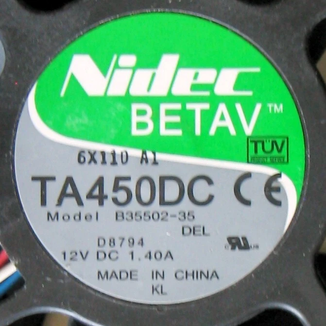 👀 Optiplex & Dimension TA450DC, CPU & Case Cooling Fan, Nidec M/N B35502-35 - Image 2 of 4