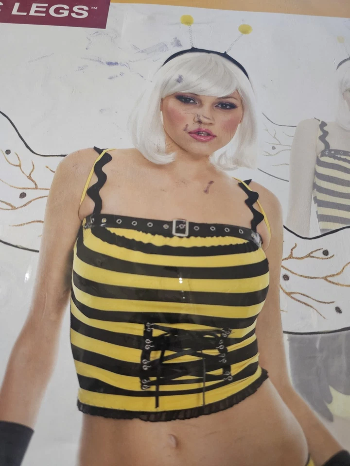 Sexy Honey Bee Adult Costume - Includes Many Extra Accessories - Brand New - Image 3 of 4