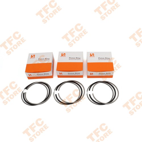Jeu Piston + Segments Surdimensionné +0,50 Pour Mitsubishi S3L S3L2 - 3 Pistons Et Jeux De Segments RIK - Moteur Diesel