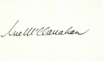 Rue McClanahan Actress Golden Girls Signed Autograph 5 x 3 Index