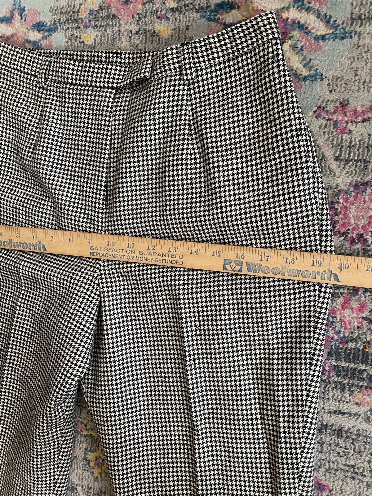 Pendleton 100% Wool Lined Pant Suit Houndstooth J… - image 21