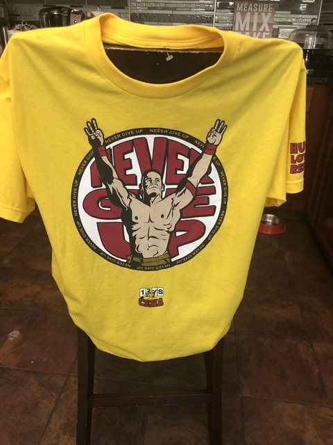 WWE John Cena You Cant See Me Never Give Up yellow ...