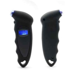 Digital Tire Air Pressure Gauge Bike Car Truck Lcd Display 150 Psi - Black Color