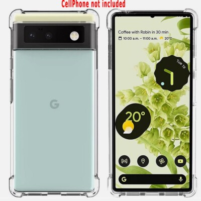 Natural Tactility Anti-Crash Soft TPU Anti-Collision Cover Case f Google Pixel 6