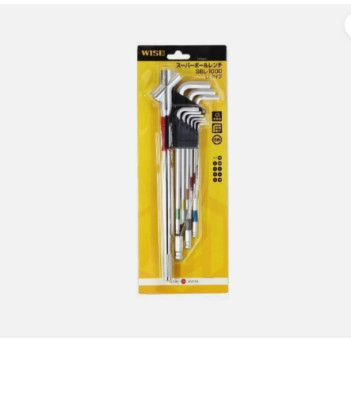 WISE SBL-1000 Ball Point WRENCH Power Up handle Hexagon Hex Key set 9pcs FedEx