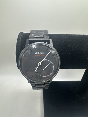 Withings HWA01 Activite POP Tracker Untested Black 36MM Stainless Steel Bracelet