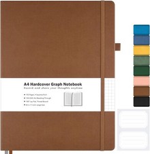 Graph Paper Notebook, Hardcover Notebook 8.5 x 11, Grid Notebook Journal for ...