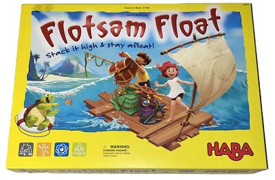Flotsam Float Haba 2022 Big Box Dexterity Board Game English Rules 100% Complete