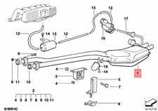 Exhaust Rear Muffler Resonator W Flap M52 OEM Eberspacher BMW E36 
