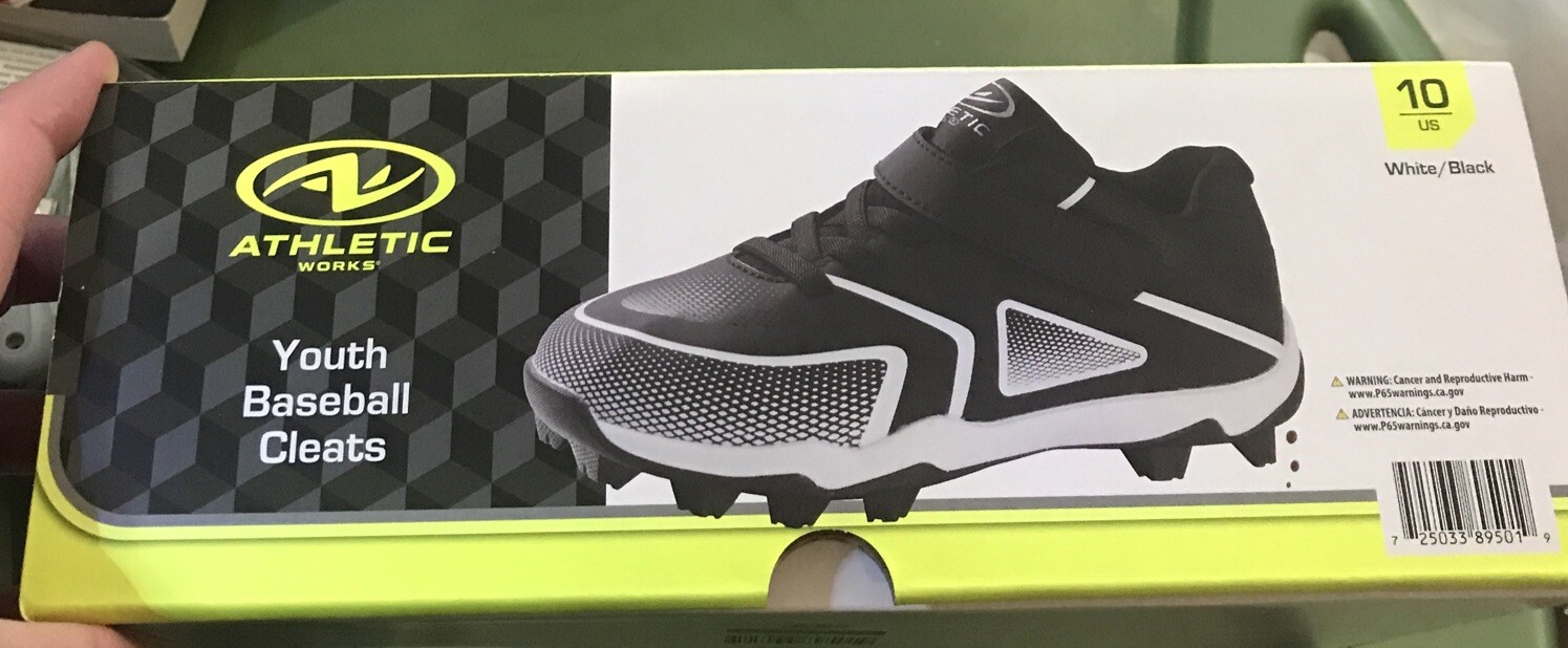 Athletic Works Youth Baseball Cleats Size 10 NIB eBay