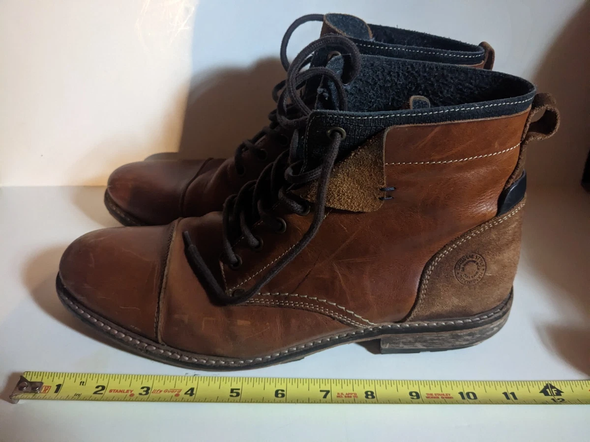 VINTAGE COX HANDMADE LEATHER MENS BOOTS EURO SIZE 43 US 9
