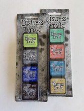 Ranger Tim Holtz Distress Ink 2 pack 1 x 1 Mix 8 Color Lot
