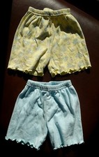 2 pairs Marks & Spencer Girls shorts  age 6-12mths ~100% cotton ~ Good condition
