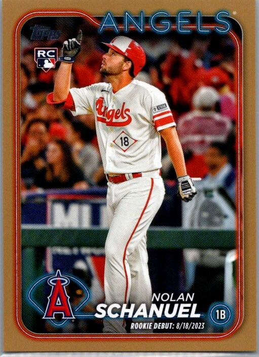 2024 Topps Update #US193 Nolan Schanuel Los Angeles Angels SN Gold