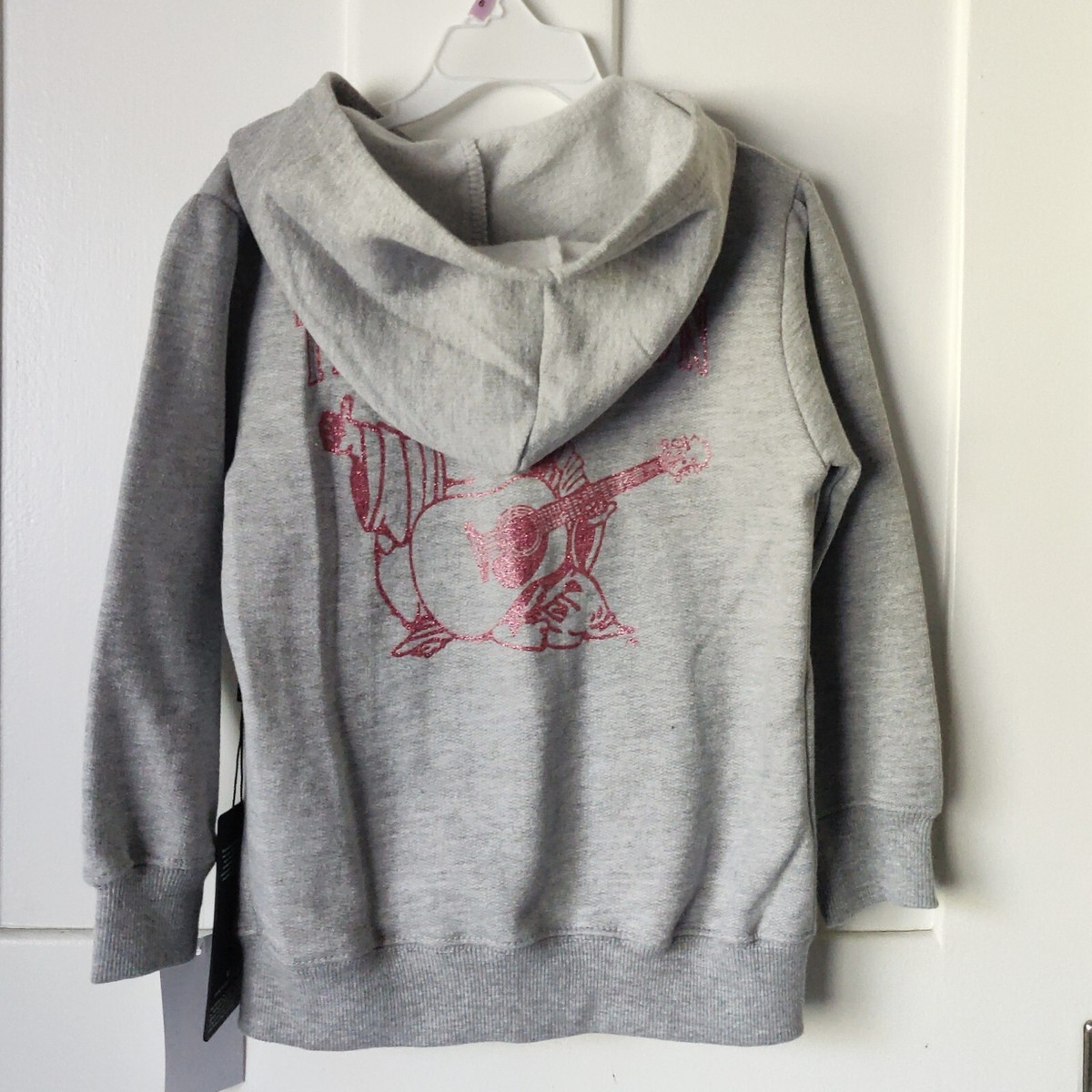 NWT True Religion Hoodie Set Girls Size 6 Gray With Shimmering