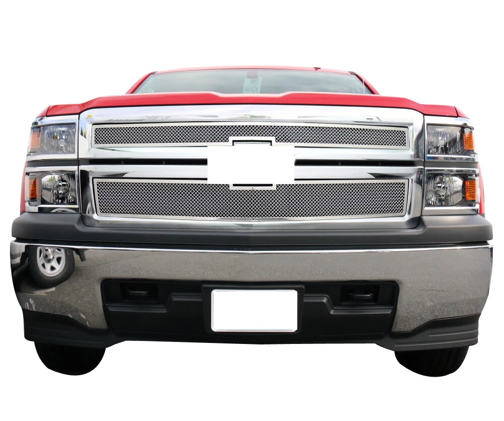 For 2014-2015 Chevy Silverado 1500 Stainless Mesh Grille Inserts  