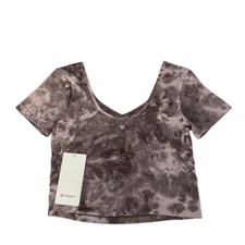 Lululemon Align Tee Shirt Crop Top Short Sleeve Size 10 Large NEW NWT $78