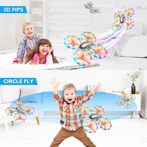 i9 Drohne für Kinder, coole Spielzeug Geschenke für Jungen Mädchen mit bunten Lichtern, RC Quarc - Bild 13 von 17