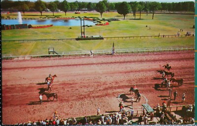Alte Postkarte New York Saratoga Springs In Den Adirondacks Winners Circle