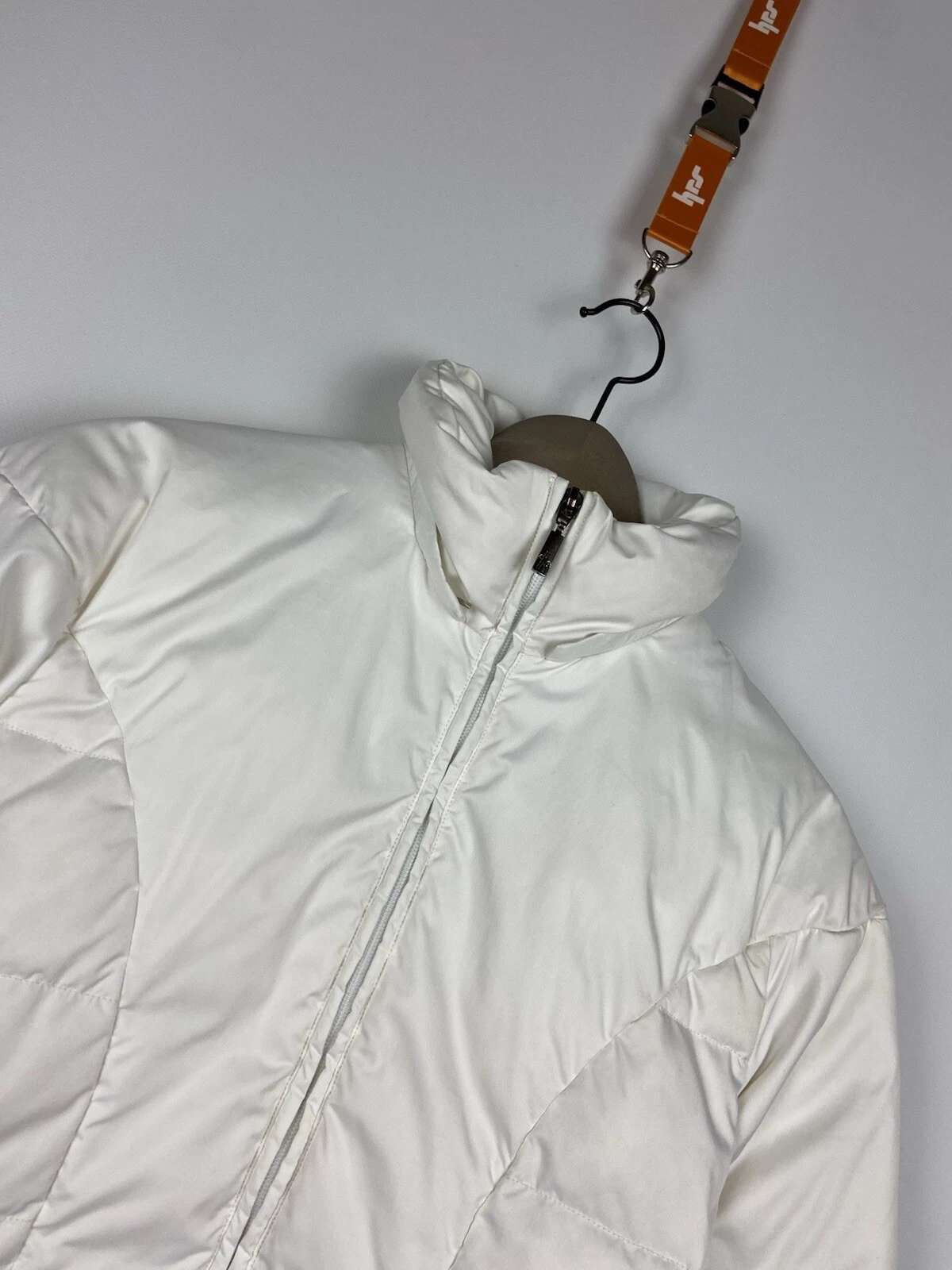 Giacca bianca donna Moncler Puffer Dowm vintage taglia M