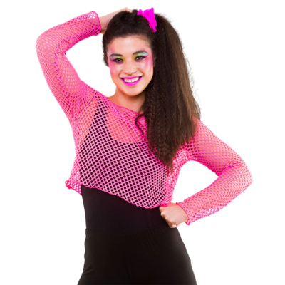80s fishnet top