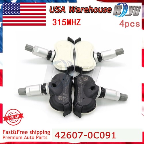 4PCS TPMS 426070C091 Tire Pressure Sensor For 20182019 Toyota Tundra