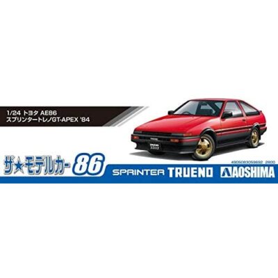 Aoshima 1/24 No.86 TOYOTA AE86 SPRINTER TRUENO GT-APEX 1984 Kit w