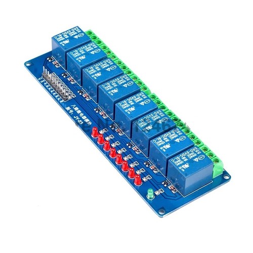 MODULO SCHEDA RELE' 8 CANALI OPTOISOLATI 10A 250V ARDUINO SHIELD 5Vdc CON LED - Foto 2 di 3