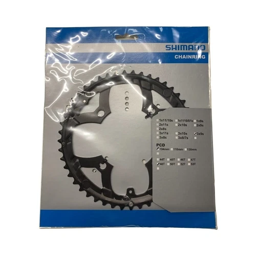 Shimano Deore FC-M530 48T Chainring - 3x9 - Black - Y1GX98090 - 9 Speed 48-36-26