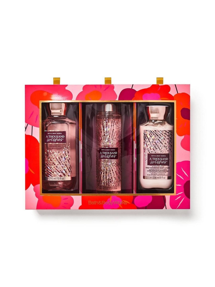 【A Thousand Wishes】Bath&bodyworks 3本セット Bath & Body Works A Thousand Wishes Trio Gift Set: Body Mist