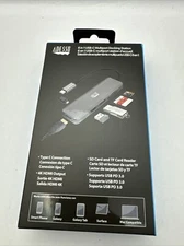 Adesso AUH-4020 6-in-1 USB-C Multiport Docking Station New