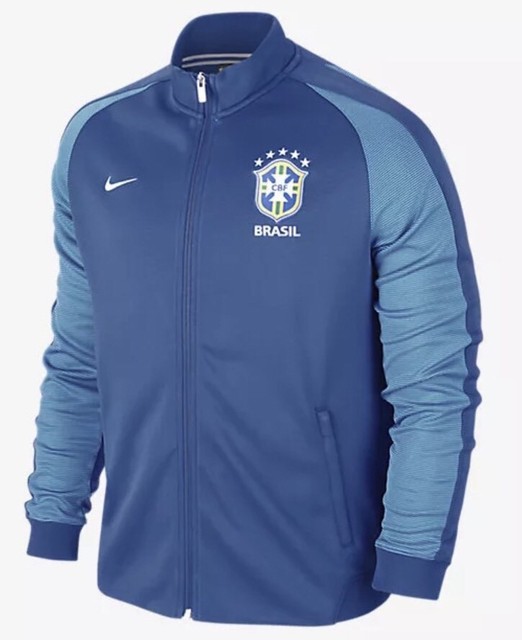 NIKE NEW BRAZIL AUTHENTIC N98 TRACK FOOTBALL/SOCCER JACKET 727809-495 MEN MEDIUM | eBay