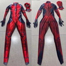 Deadpool 3 Jumpsuit Wade Wilson 3D Bodysuit Cosplay Costume Halloween Adult Kids