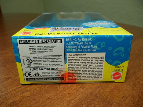 Rugrats Baby Dil Beach Collectible Figure Viacom Nickelodeon Mattel 1998 NIP - Picture 11 of 12