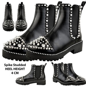spike studded ankle boots