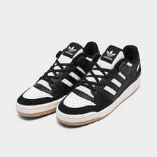 Adidas Originals Forum Low CL Black White Gum Men Casual Lifestyle Shoes ID6857