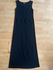 DKNY Vintage Black Column Maxi Dress Size M Women Sleeveless Casual C3