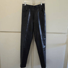 Sybylle Lyn Canada Vintage Black Leather Pants, EUC, Sz. 8