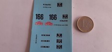decals decalcomanie déco  renault alpine a106 tour de corse etc  1/43  promo